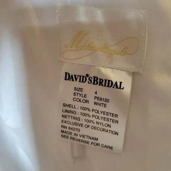 Michelangelo David's Bridal Wedding Dress - Picture 2 of 12